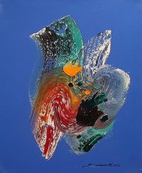 Hassan Ali, 14 x 18 Inch, Oil on Canvas, Calligraphy Painting, AC-HALI-010
